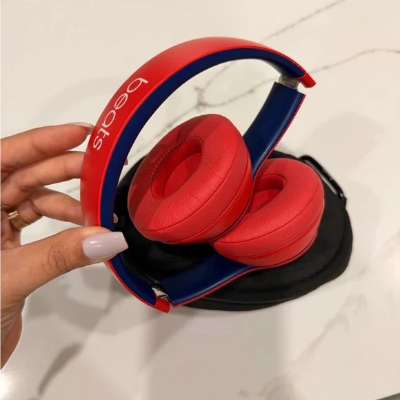 Red Wireless Headphones